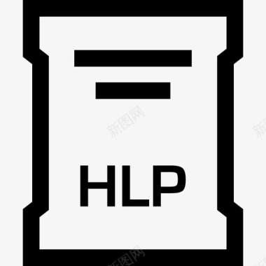 hlp文件扩展名文档名称图标