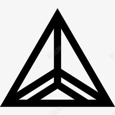 三角形抽象创意图标