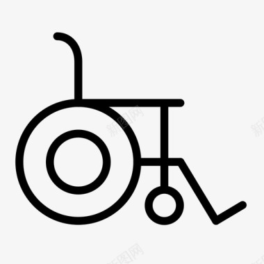 轮椅交通工具患者图标