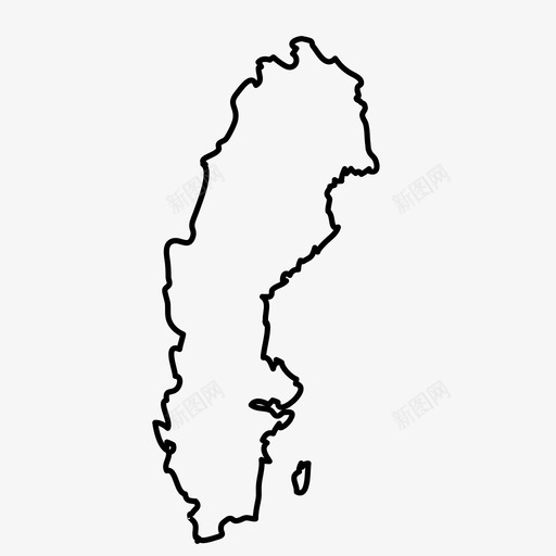 瑞典国家地理svg_新图网 https://ixintu.com 瑞典 国家 国家地理 地图
