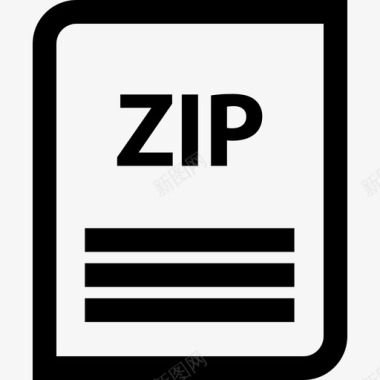 zip名称标记图标