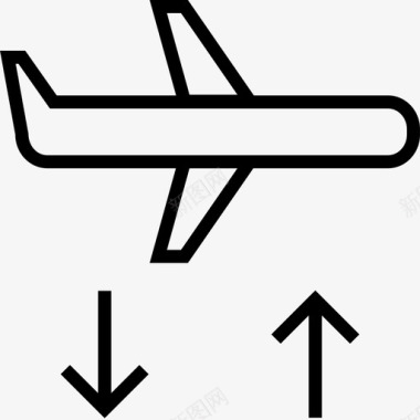 飞机通信向上旅行图标