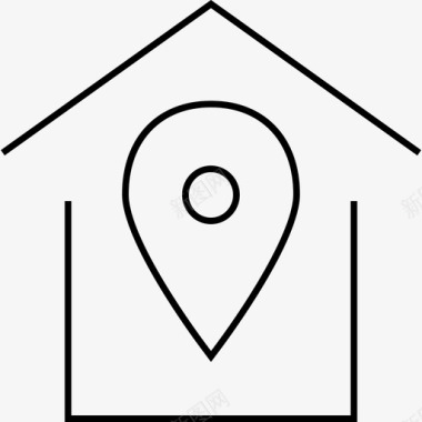 家庭gps房子住房图标