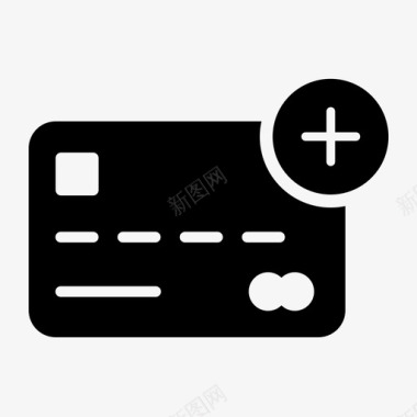 贷记借记添加信用卡图标