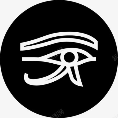 象形文字埃及文化眼睛图标