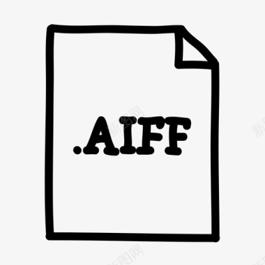 aiff文件文档下载图标