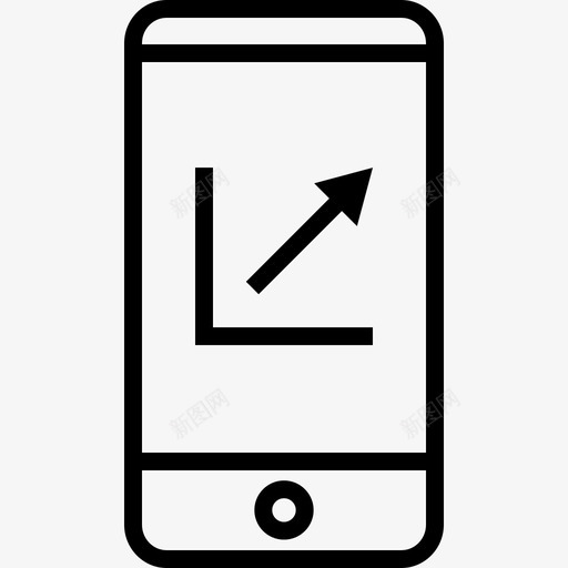 移动信息图形电子经济智能手机svg_新图网 https://ixintu.com 图形 移动 商业 信息 数据 趋势 上升 图表 在线 计算器 报告