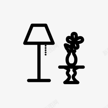 采购产品灯和花瓶灯和花瓶家具图标