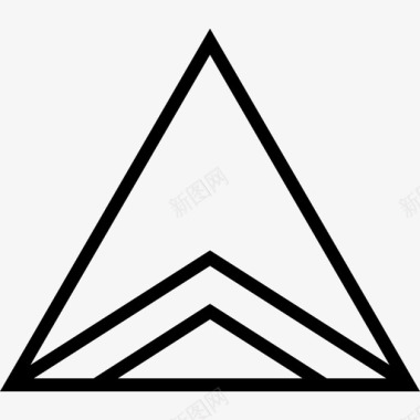 抽象三角形创意设计图标
