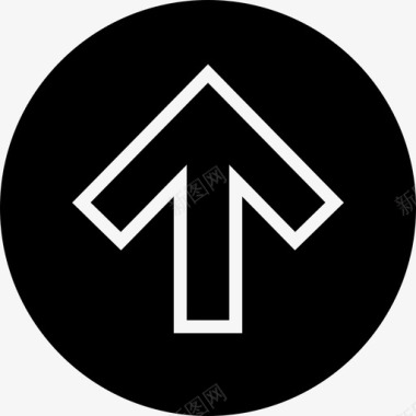 向上箭头符号指针图标