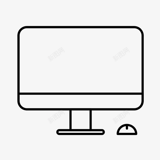 电脑桌面imacsvg_新图网 https://ixintu.com 电脑 电脑桌 桌面 显示器 屏幕 家具 内饰