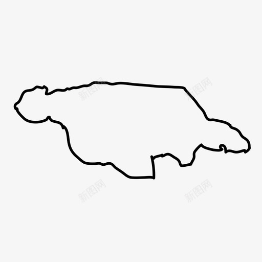 牙买加国家地理svg_新图网 https://ixintu.com 牙买加 国家 国家地理 地图