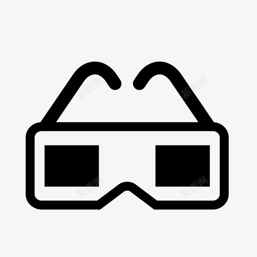 3d眼镜电影互动svg_新图网 https://ixintu.com 眼镜 电影 互动 电影电视