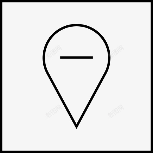 地图别针gps位置svg_新图网 https://ixintu.com 地图 别针 导航 位置 负片