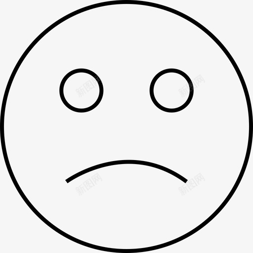悲伤不持有svg_新图网 https://ixintu.com 表情 悲伤 持有 黄金 情绪 大胆 出售 脸瘦
