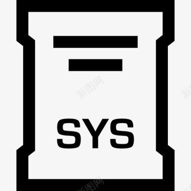 sys文件扩展名文档名称图标