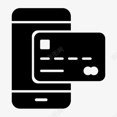 移动信用信用卡货币图标