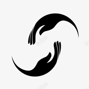 包容接受循环图标