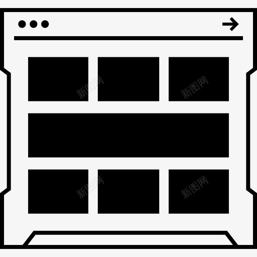浏览器线框创意设计svg_新图网 https://ixintu.com 线框 浏览器 创意 设计在线 网站 大纲