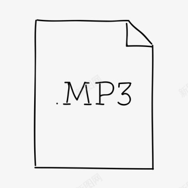 mp3文件音频文档图标