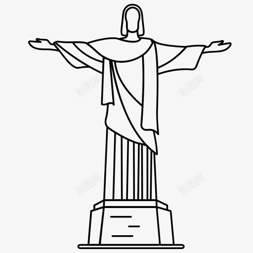 救世主基督奇迹旅行svg_新图网 https://ixintu.com 基督 救世主 地标 奇迹 旅行 宗教 伸展 纪念碑 基督教 巴西 雕像