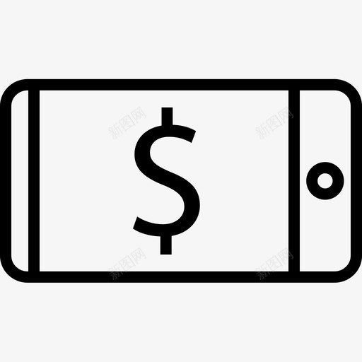 手机银行支付货币svg_新图网 https://ixintu.com 手机 银行 货币 支付 形成 时尚 干燥 美元 放大 广泛 商业