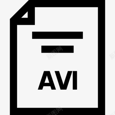 avi文档扩展名文件名图标