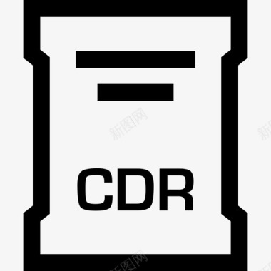cdr文件扩展名文档名称图标