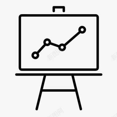 演示分析图表图标
