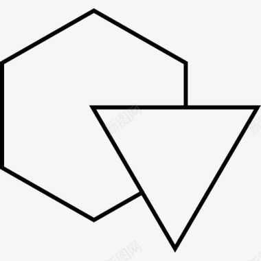 抽象三角形派莫德林图标