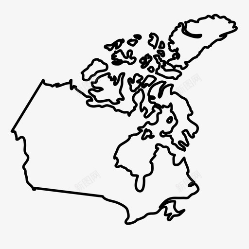 加拿大国家地理svg_新图网 https://ixintu.com 加拿大 国家 国家地理 地图
