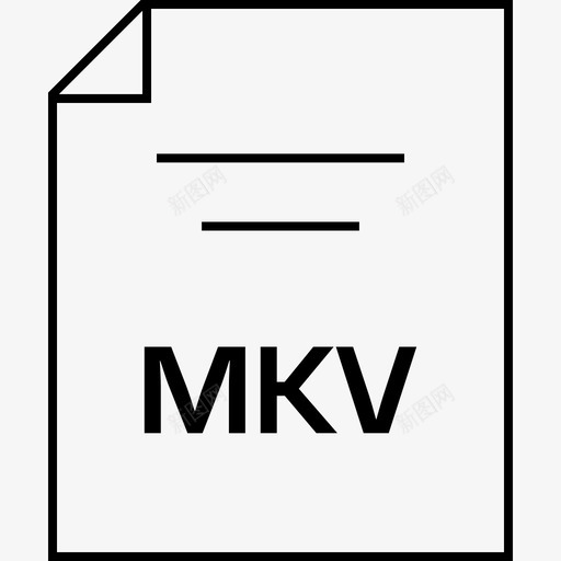 mkv文档扩展名文件名svg_新图网 https://ixintu.com 文档 文件名 扩展名 页面