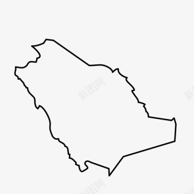 沙特阿拉伯国家地理图标