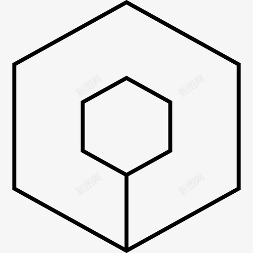 抽象六边形创意立方体svg_新图网 https://ixintu.com 抽象 六边形 创意 立方体 设计 形状