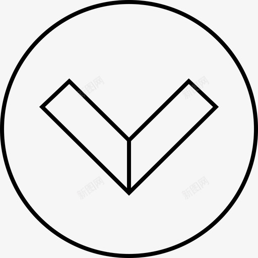 向下符号信号svg_新图网 https://ixintu.com 箭头 向下 符号 信号 道路 指针 方向 交通 头灯