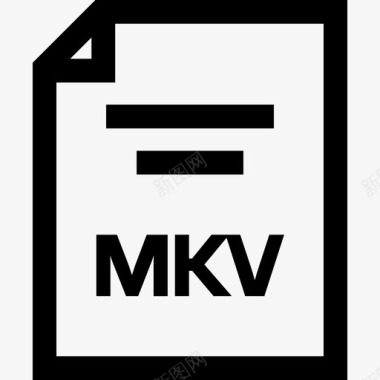 mkv文档扩展名文件名图标