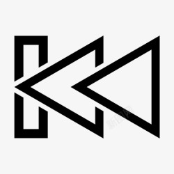 音控按钮上一个后退按钮高清图片