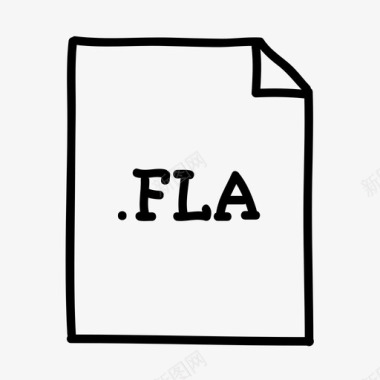fla文件文档flash图标