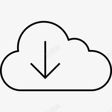 clouddown选项在线图标