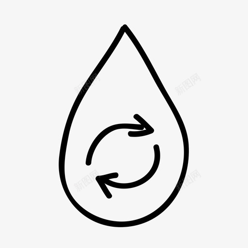 回收液滴手绘液体svg_新图网 https://ixintu.com 回收 液滴 手绘 液体 再利 用水 水滴