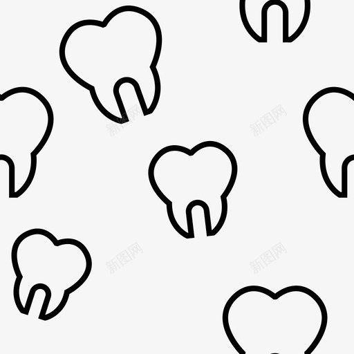牙齿模式牙科牙医svg_新图网 https://ixintu.com 牙齿 模式 牙科 牙医 无缝 微笑
