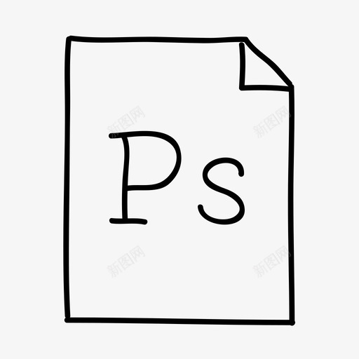 adobephotoshop应用程序文档svg_新图网 https://ixintu.com 应用程序 文件 文档 类型