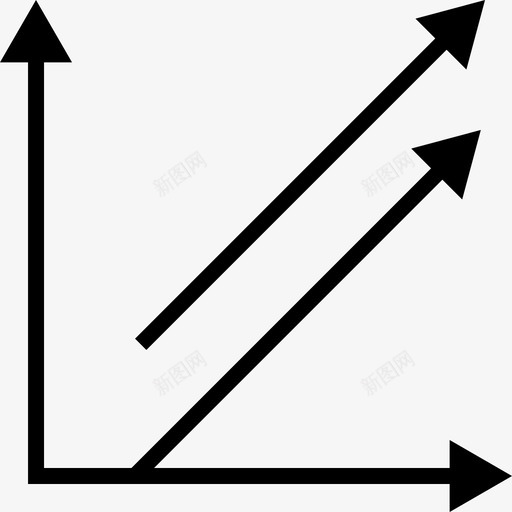 折线图向上趋势svg_新图网 https://ixintu.com 折线 线图 向上 度量 业务 趋势 统计 精度 箭头 财务