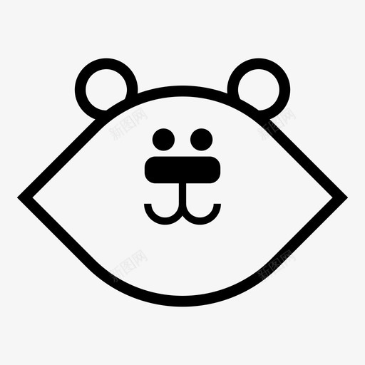 熊动物卡通svg_新图网 https://ixintu.com 熊动物 动物 卡通 北极熊 白熊 野生动物