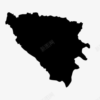 波斯尼亚国家地理图标