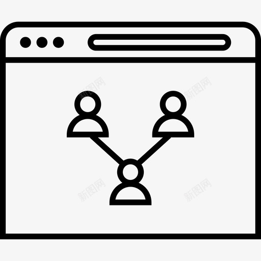 用户访问者三svg_新图网 https://ixintu.com 搜索引擎 优化 网页 网页浏览 浏览器 用户 访问者 线组 论坛 连接 社区
