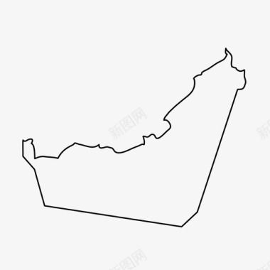 阿联酋国家地理图标