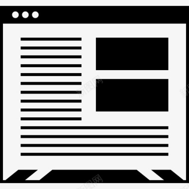线框网页设计网页浏览器图标