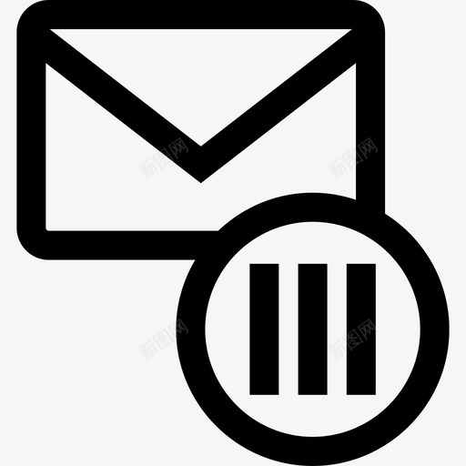 电子邮件行电子邮件1粗体svg_新图网 https://ixintu.com 电子邮件 粗体