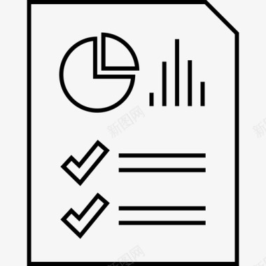 分析报告点饼图图标